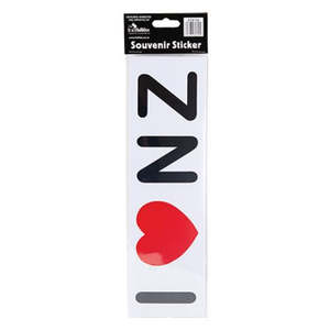 Stationery: I Luv NZ Sticker - Long