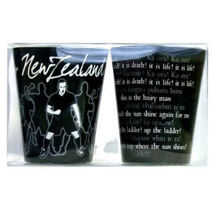 Shot Glasses Can Coolers: New Zealand Haka Shot Glass Set
