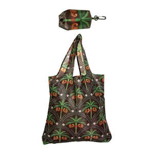 Kiwi Tropics with Nikau's Black Foldable Bag