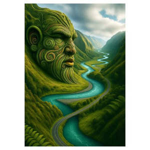 Doug Healey Greeting Card - Awa / River