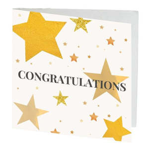 Congratulations Stars Gift Card