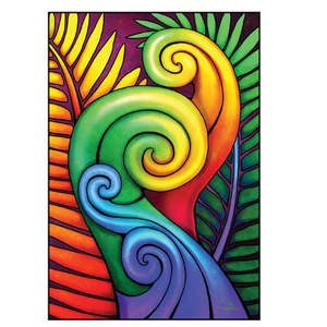 Gift Cards: Sophie Blokker Greeting Card - Koru Bright