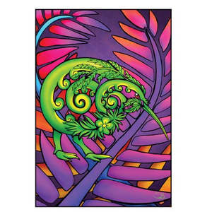 Sophie Blokker Greeting Card - Koru Kiwi Bright