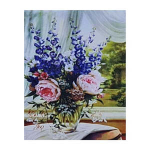 Diamond Art: Flowers on Table 40x50cm Diamond Art