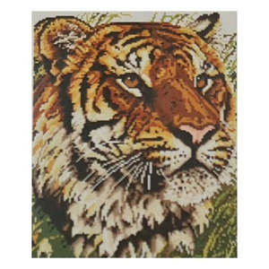 Diamond Art: Tiger Face 40x50cm Diamond Art