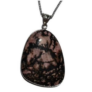 Semi Precious Stone Jewellery: Rhodonite Pendant