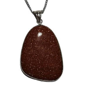 Brown Goldstone Pendant