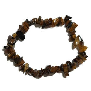 Semi Precious Stone Jewellery: Tiger's Eye Chip Bracelet