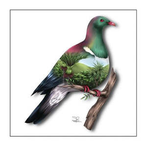 Sophie Blokker Tile 3D - Wood Pigeon