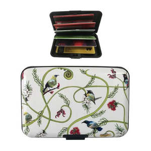Sophie Blokker Aluminium Cardholder - Birds & Flora