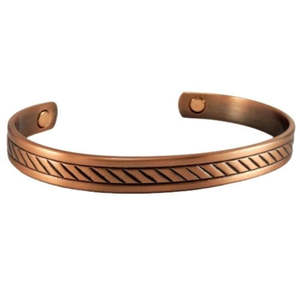 Striped Pattern Bracelet - Copper