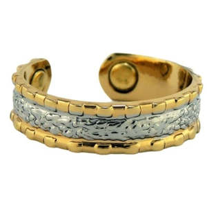 Copper Magnetic Jewellery: Gold & Silver Ring