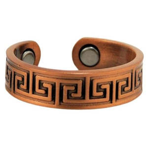 Copper Magnetic Jewellery: Arabesque Pattern Ring