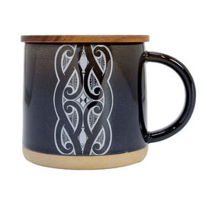 Moana Road: Miriama Grace-Smith Glazed Ceramic Mug - Black