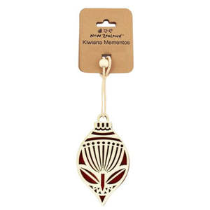 NZ Pohutukawa Acrylic & Ply Hanging Ornament