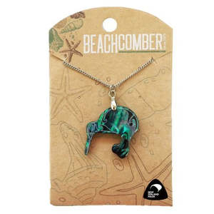Paua Kiwi Pendant - Small