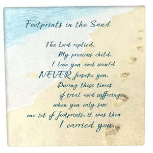 Gifts: Footprints In The Sand Plaque