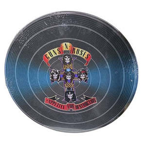Mancave: Guns & Roses LP Round Tin Sign