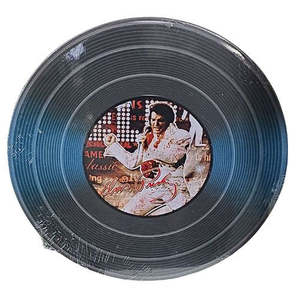 Mancave: Elvis LP Round Tin Sign