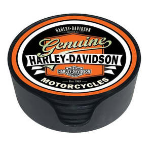 Harley Davidson Glass Coasters