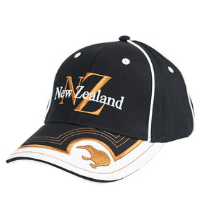 Hats Beanies: Adults New Zealand - Kiwi - Black/Gold  Cap