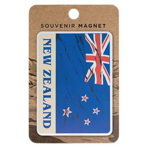 Magnets Keyrings: NZ Flag Retro Magnet
