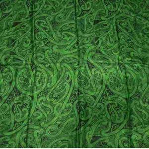 Kiwiana: NZ Maori Print 1 Green Scarf