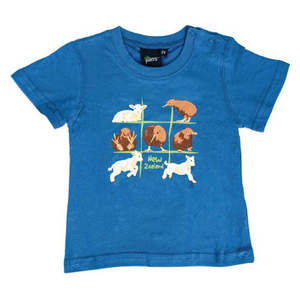 Kids Noughts & Crosses Tee - Blue