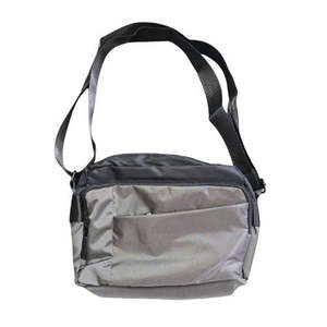 Whats New: Grey Nylon Shoulder Bag - Medium
