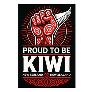 Whats New: Doug Healey Greeting Card - Proud To Be Kiwi