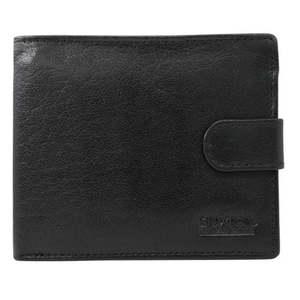 Handbags Wallets: Black Mens Italian Leather Wallet