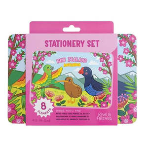 Stationery: NZ Kiwi Friends Stationary Set - Pink