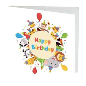 Gift Cards: Happy Birthday Animals Gift Card