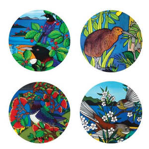 Gifts: Jo May Ceramic Coasters - Birds