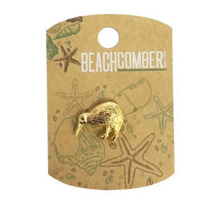 Whats New: Kiwi Metal Pin Badge - Gold