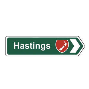Hastings Roadsign Magnet Green - Map