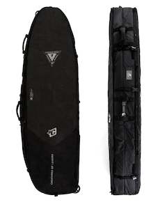 Diamondtech Boardbags: SHORTBOARD QUAD WHEELY DT2.0 : BLACK