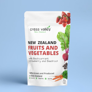 Cress Valley Freeze-Dried New Zealand Super Fruits & Vegetables with Blackcurran&hellip;