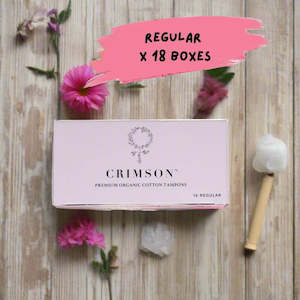 Regular Organic Cotton Tampons - 18 Box Workplace Pack