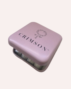 Crimson Compact Tampon Purse Tin