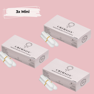Products: Lightest flow -  3 boxes of Mini Tampons