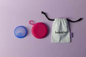 Products: bohokiwi® Menstrual Disc & Round Disc Carrier Case Set