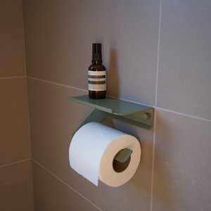 Products: Bathroom Toilet Roll Holder with Shelf