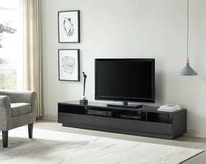 Entertainment Units: Suave TV Cabinet 200cm - Black
