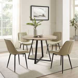 Dining Table: Capri Round Dining Table - Oak