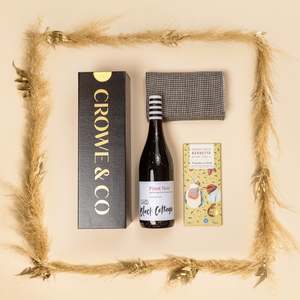 Gift Boxes: Red Wine + Tea Towel + Choc
