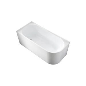 Baths Crown Bathrooms: Cape II 1600 Back To Wall Freestanding Bath (Right-Hand direction)