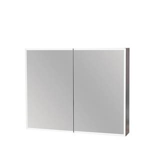 Bathroom Furniture Crown Bathrooms: Remarkable 600 Bevel Edge Mirror Cabinet – White/Black