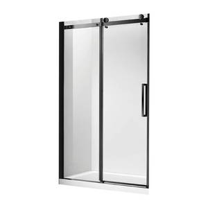 Remarkable 1400X900 Alcove Frameless Shower Matt Black