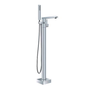 Bath Spouts & Mixers Crown Bathrooms: Remarkable Freestanding Square Bath Mixer & Headshower